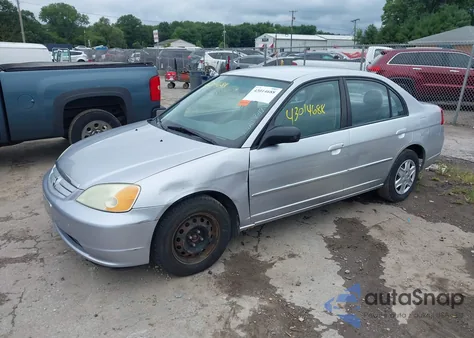 2003 Honda Civic Lx z USA, uszkodzony, nr VIN 1HGES16513L024658